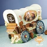 ROY ROGERS Happy Trails Wagon Dale Evans COOKIE JAR by Vandor Imports