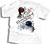 Death Note: Red (Light) Versus Blue (L) White T Shirt