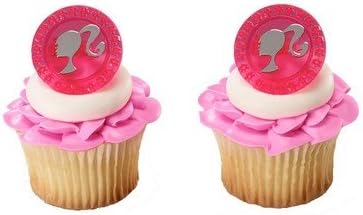 Barbie Jewel Cupcake Rings - 24 pc