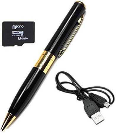 PicPro #1 Spy Pen - Record Audio and Video with this Spy Camera Pen - Easy to Use and Discreet (1280x960, Black/Gold)