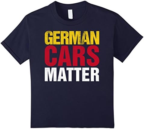 Kids German Cars Matter T Shirt 4 Navy