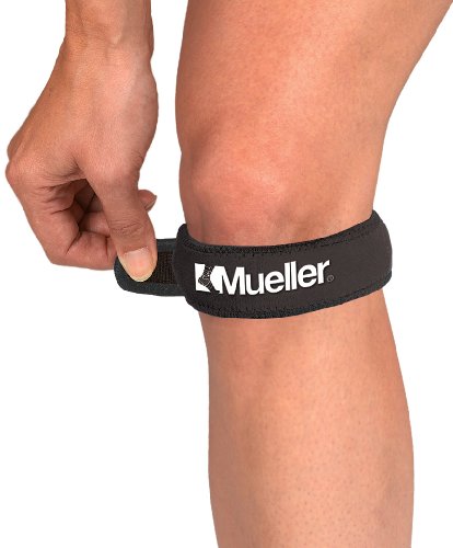 Mueller Jumper's Knee Strap, Black, One Size Fits Most, 1-Count Packages (Pack of 3)