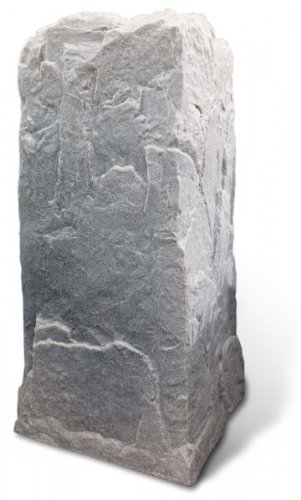Fake Rock Artificial Stone Telephone Pedestal Cover (Fieldstone) (34
