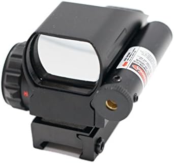 Wolfroad Illuminated Laser Sight Scope Reflex 4 Red Green Dot Reticle W/ 22mm Picatinny Rail