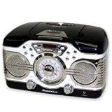 Studebaker AM/FM Black/White CD Clock Radio - SB2103