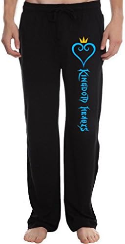 XINGJX Men's Kingdom Hearts Game logo Running Workout Sweatpants Pants L Black