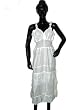 Cotton Sundresses-Newage Indian Cotton White Sundress Boho Strap Dress S-xl