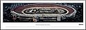 NASCAR Tracks - Bristol Motor Speedway Aerial - Night - Framed Picture