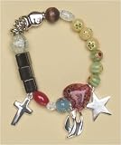 Religious Glass Beaded Christ's Story Bracelet