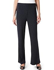Soft Touch Pinspotted Wide Leg Trousers