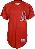Los Angeles Angels of Anaheim Authentic Batting Practice Jersey - Scarlet Medium