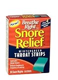 Breathe Right Snore Relief Throat Strips, Wintergreen 30 ea