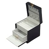 Black Cube Style Jewelry Valet Organizer