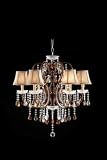 HOT Contemporary Tea Shade Crystal Chain Chandelier