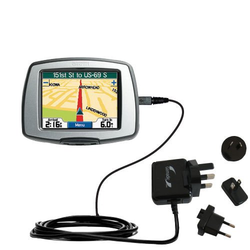 International Wall Home AC Charger for the Garmin StreetPilot C330 - uses Gomadic TipExchange Technology