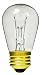 Club Pack of 25 Transparent Clear E26 Base Replacement S14 Light Bulbs