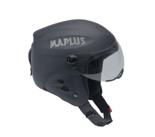 Maplus X6 Stealth Ski Helmet with Visor (Black Matte)