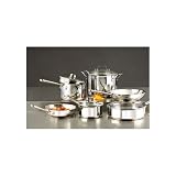 NEW All-clad Emerilware 13 Pc Stainless Steel Set with 8 Qt Stock Pot and Pasta Insert