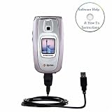 USB Sync Charge Cable for Samsung SPH A880 with Bastens Help CD
