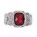 Jewelry : Sterling Silver Garnet Ring by Sajen