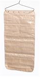Household Essentials 80-Pocket Cotton Canvas Jewelry Organizer