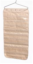 Household Essentials 80-Pocket Cotton Canvas Jewelry Organizer
