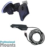 Professional Replacement Window Mount Kit + Car Charger for TomTom ONE XL v1 - Exclusive to DiGiShop