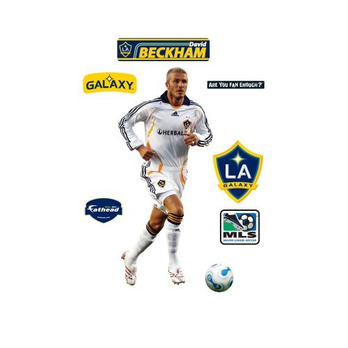 Fathead David Beckham Los Angeles Galaxy Player Wall Decal
