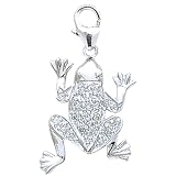 14k Gold Diamond Frog Charm (1/10 cttw)