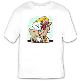 T-shirt with pet, spaniel, dog, hug, veterinarian T-shirt with pet, spaniel, dog, hug, veterinarian