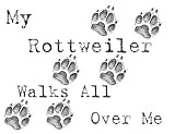 My Rottweiler Walks All Over Me Apron