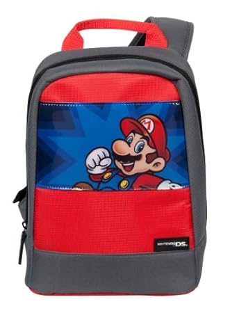 Sac à bandoulière 'Super Mario' - gris/rouge
