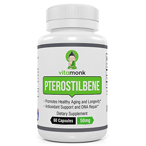Pterostilbene supplement by vitamonk - 50mg capsules - …
