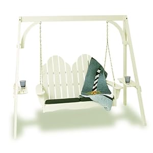 Nantucket Adirondack Swing - White by 