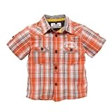 St George by Duffer- Orange check shirt- age 4-5