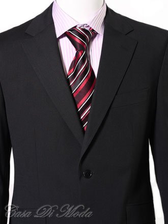 Chianti Two Button Double vented Charcoal pinstripe Wool Suit 50R - *Contemporary Trim EURO Cut + FREE 100% SILK TIE*