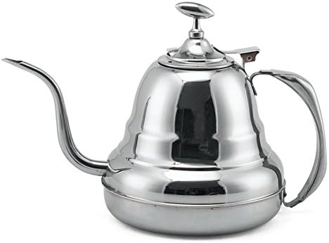 DGCoffee Stainless Steel Pour Over Kettle Coffee Hand Drip Coffee and Tea Pot, Gooseneck, 1.2 Liter