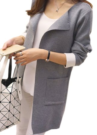 Notting hill 春秋 大人 レディース カーディガン ニット アウター 長袖 カジュアル シンプル かわいい きれいめ 美人 クール OL スタイル ゆったり 4カラー サイズ S〜L SSK-0124