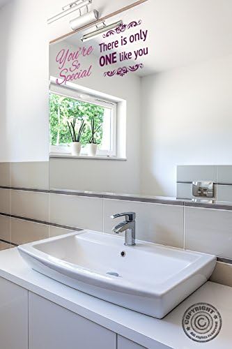 You're so Special Mirror/wall Sticker for Bathroom and Bedrooms.