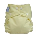 FuzziBunz Perfect Size Cloth Diaper, Butter, Size Medium 15-30 lbs