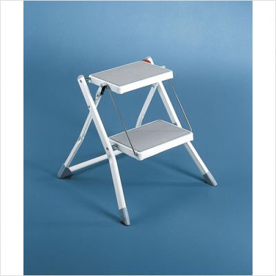 Leifheit 73410 Mini K Folding Step Stool 2-STEP Blue