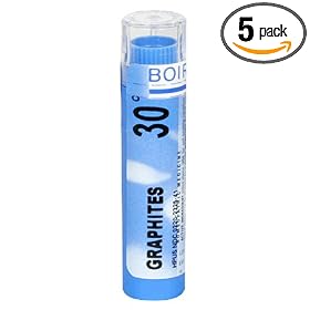 Boiron Homeopathic Medicine Graphites, 30C Pellets, 80-Count Tubes (Pack of 5)