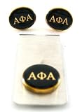 Alpha Phi Alpha Fraternity Greek Cufflinks and Money Clip Set