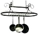 Kitchen & Housewares : Enclume DR1 Decor Collection Oval with Grid Ceiling Rack, Hammered Steel
