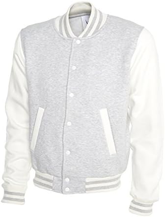 Mens Varsity Baseball Style Bomber Jacket