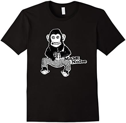 Men's MONKEY MAKE NOISE - 1970's Toy Banging Cymbals / Drums! Large Black