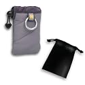 Carrying Pouch (silver) for MP3 / MP4 Digital Audio / Multimedia Player ***Includes Accessory Bag***