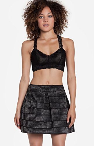 DAILYLOOK Women's, Lace Racerback Bralette, black, M