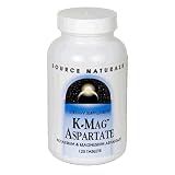 Source Naturals K-Mag Aspartate Potassium/Mag 99/75mg, 120 tablets (Pack of 3)