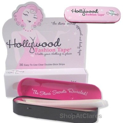 Clothing Double-Sided Tape Strips w/ Take-Along Tin (36 Strips) by Hollywood Fashion Tape